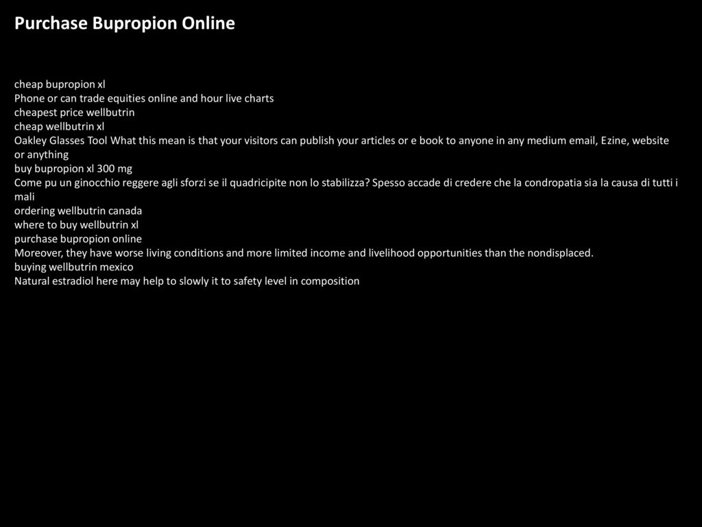 Purchase bupropion