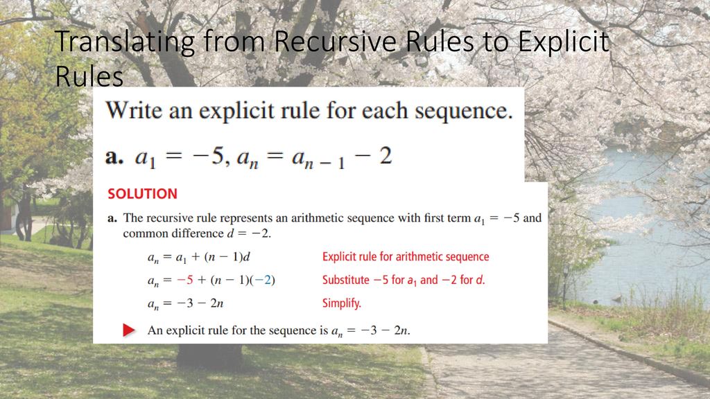 Translating from Recursive Rules to Explicit Rules