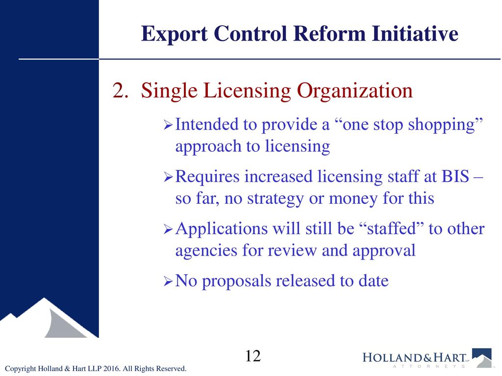 Export Control Reform Initiative