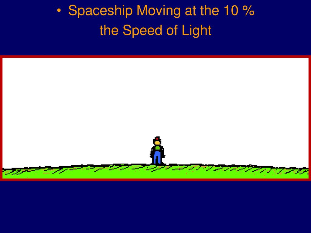 Spaceship Moving at the 10 %