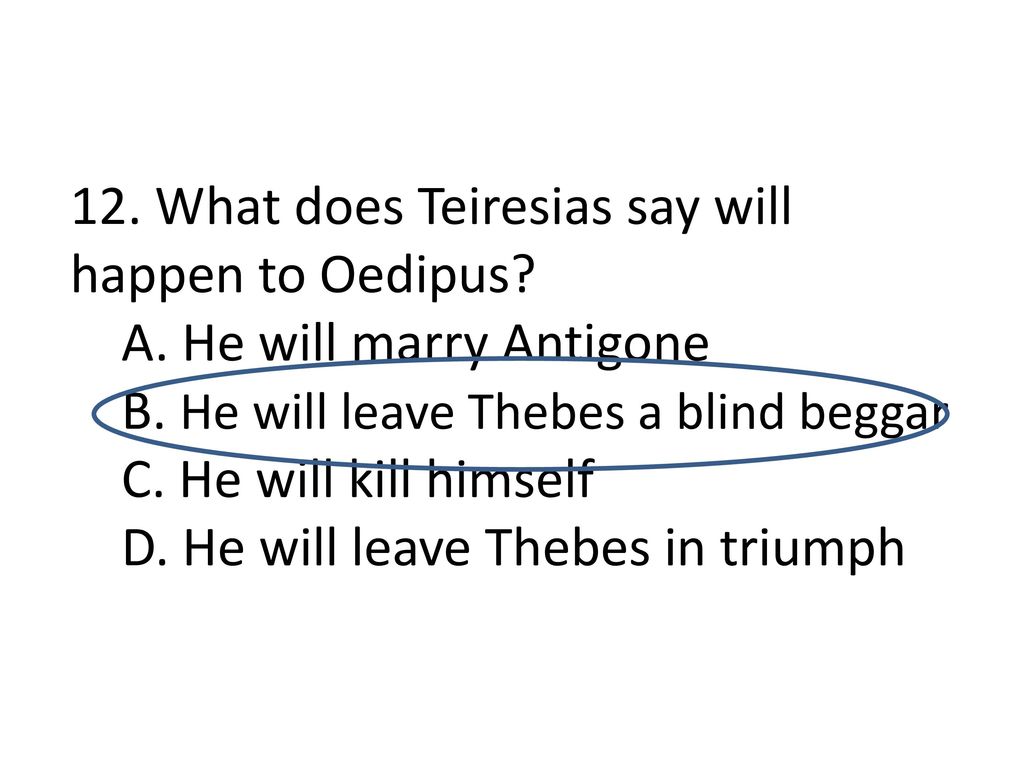 what does teiresias tell oedipus