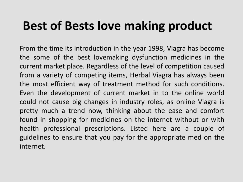 Best of Bests love making product