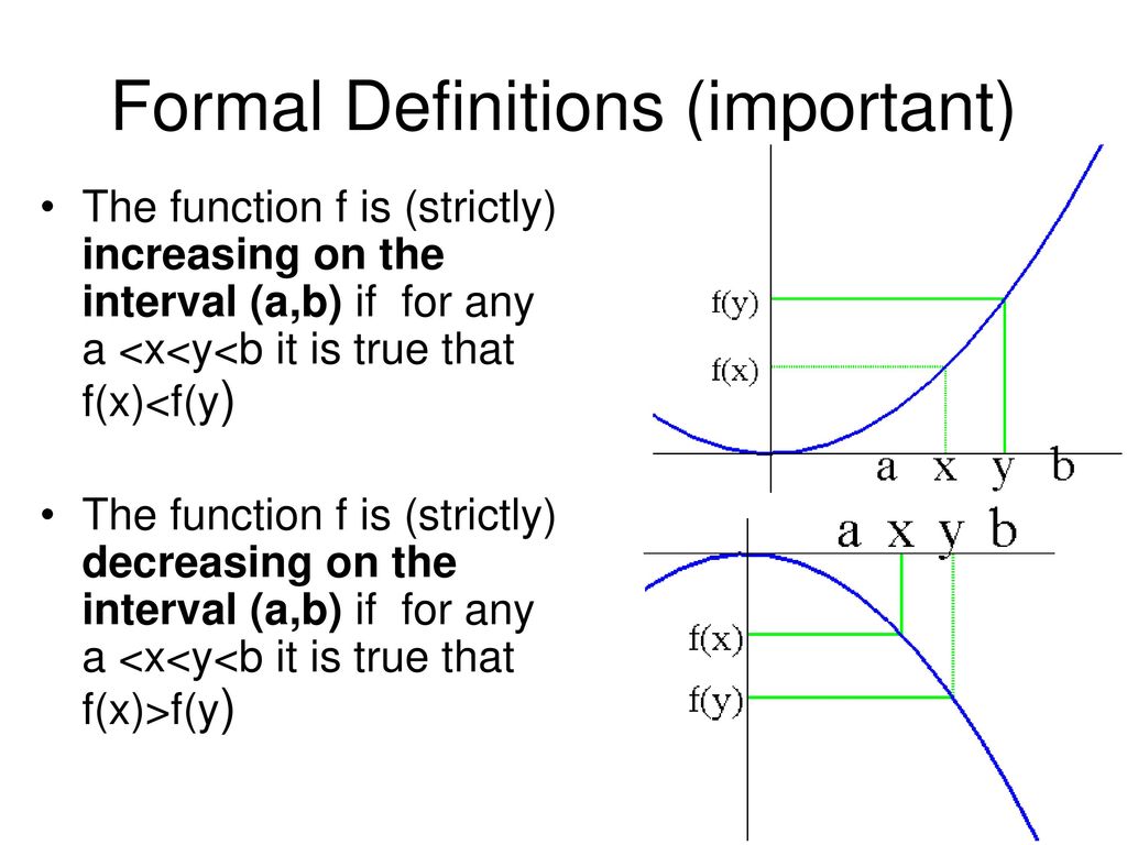 Increasing and Decreasing Functions - Calculus 