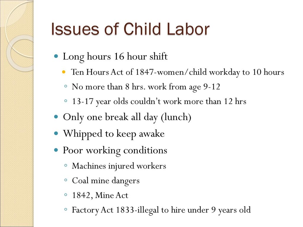 Monday 11 1 10 Good Morning Take Out Your Child Labor Essays Ppt Download Monday 11 1 10 Good Morning Take Out Your Child Labor Essays Ppt Download