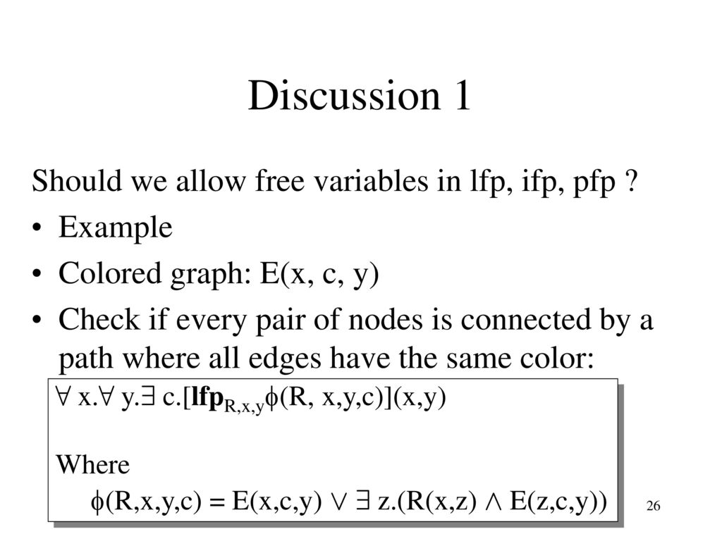 Finite Model Theory Lecture 8 Ppt Download