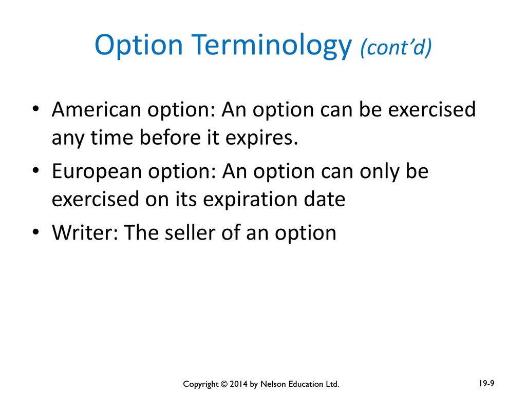 FINANCIAL OPTIONS AND APPLICATIONS IN CORPORATE FINANCE - ppt download