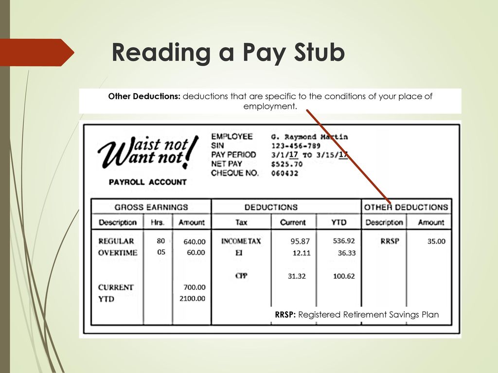 How to Earn, Manage, and Use Your Money Wisely - ppt download Intended For Reading A Pay Stub Worksheet