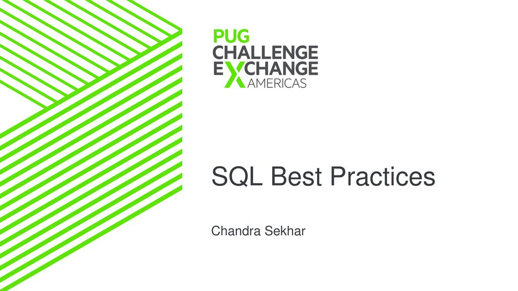 SQL Best Practices Chandra Sekhar - ppt download