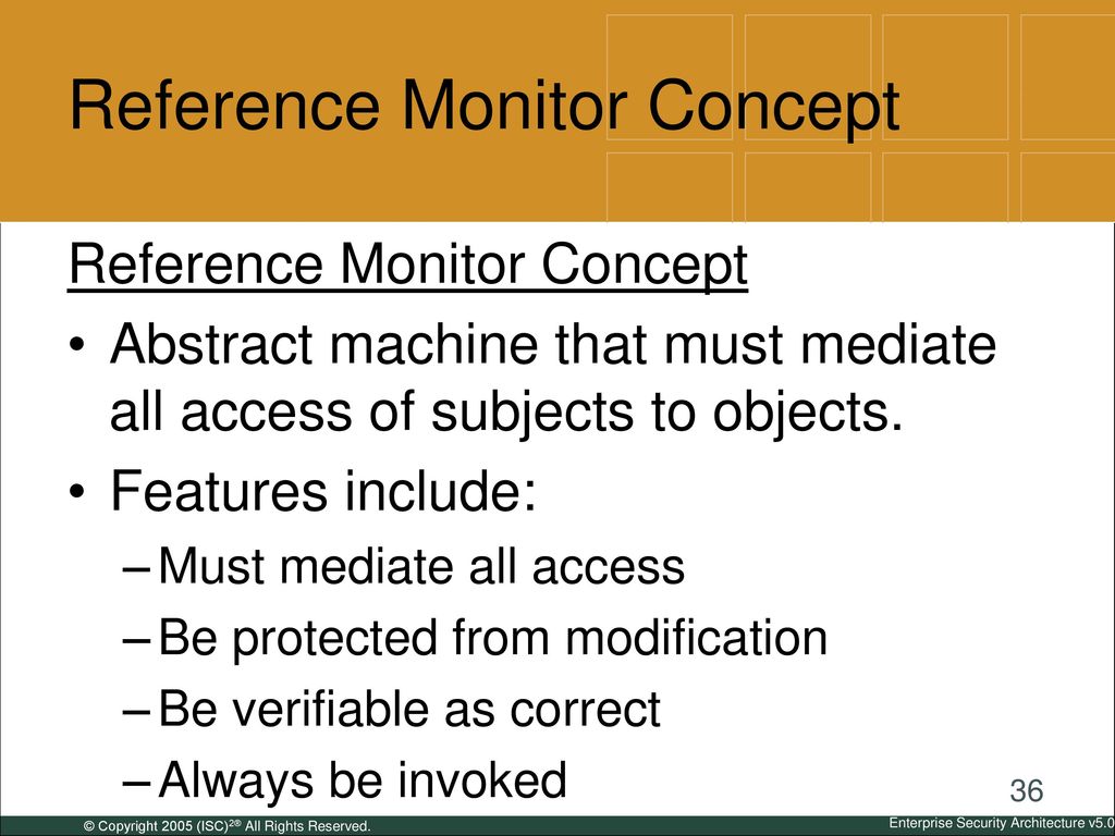 Reference Monitor Concept