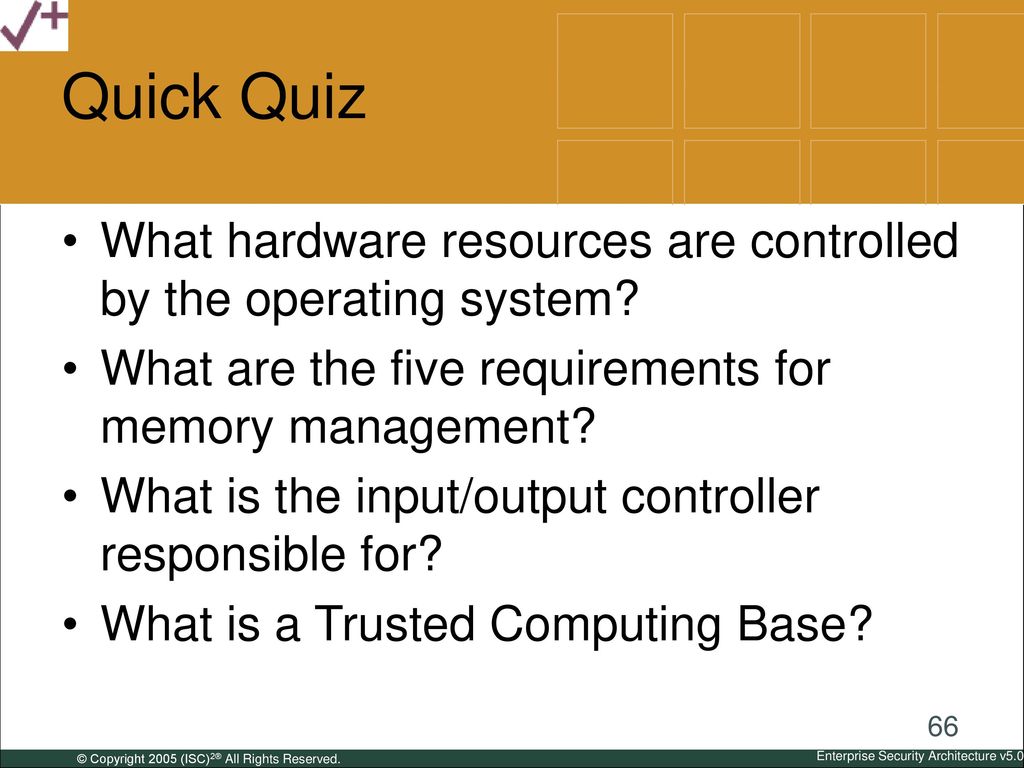 Quick Quiz What hardware resources are controlled by the operating system What are the five requirements for memory management