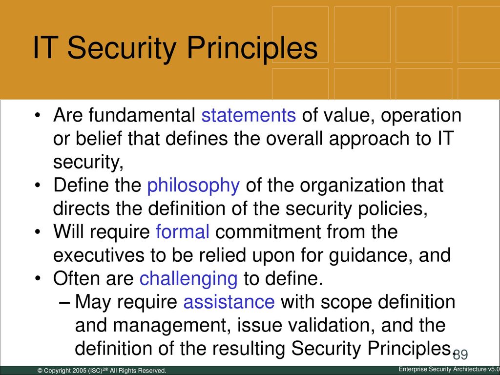 IT Security Principles