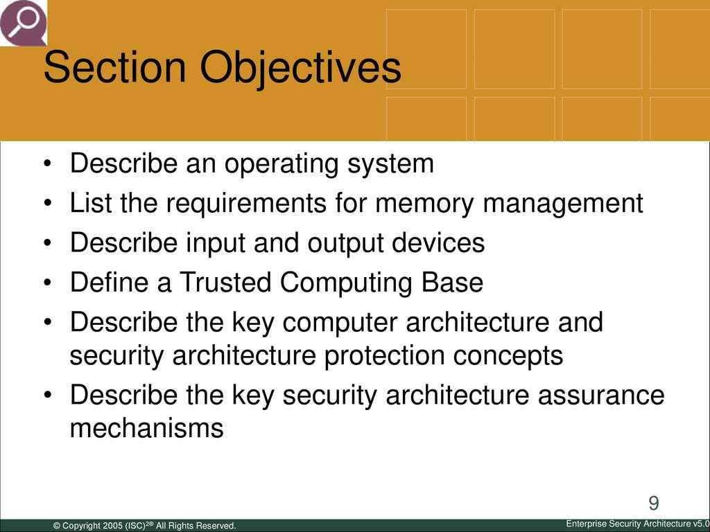 Section Objectives Describe an operating system