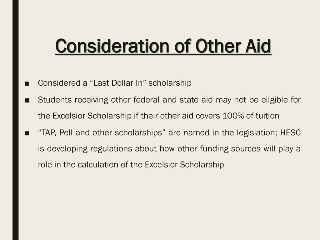 New york state s excelsior scholarship ppt download