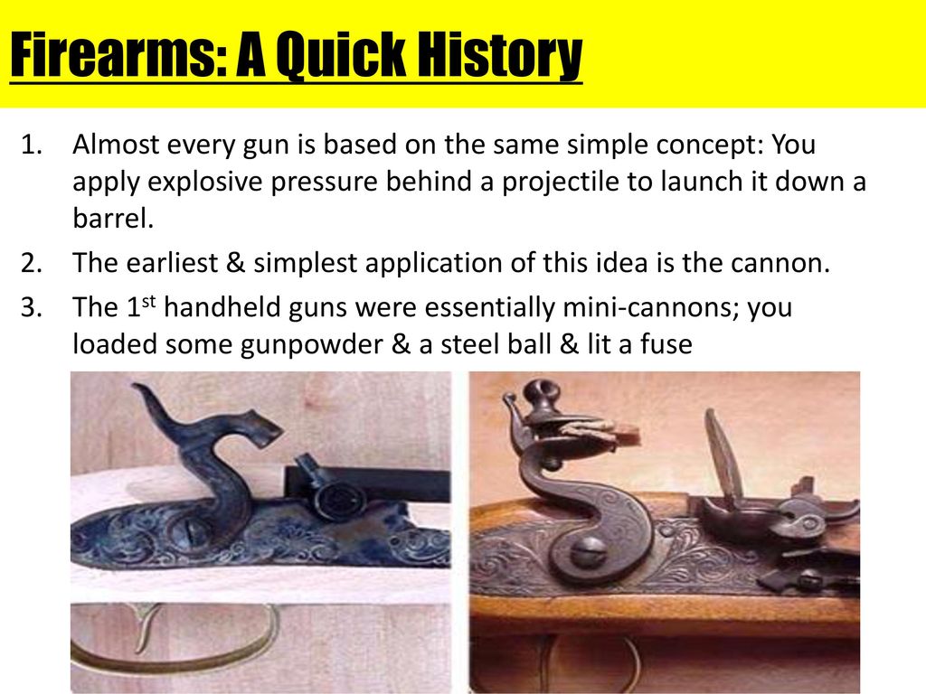 Firearms: A Quick History