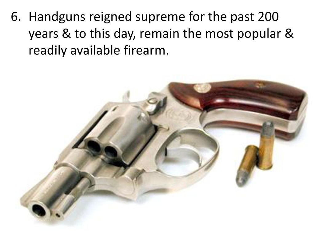 Handguns reigned supreme for the past 200 years & to this day, remain the most popular & readily available firearm.
