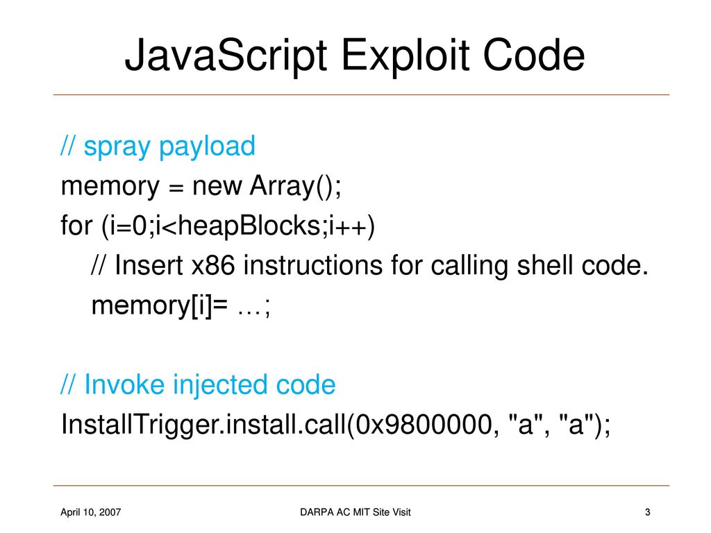 Overview Firefox exploit Instrumentation: Finding values - ppt download