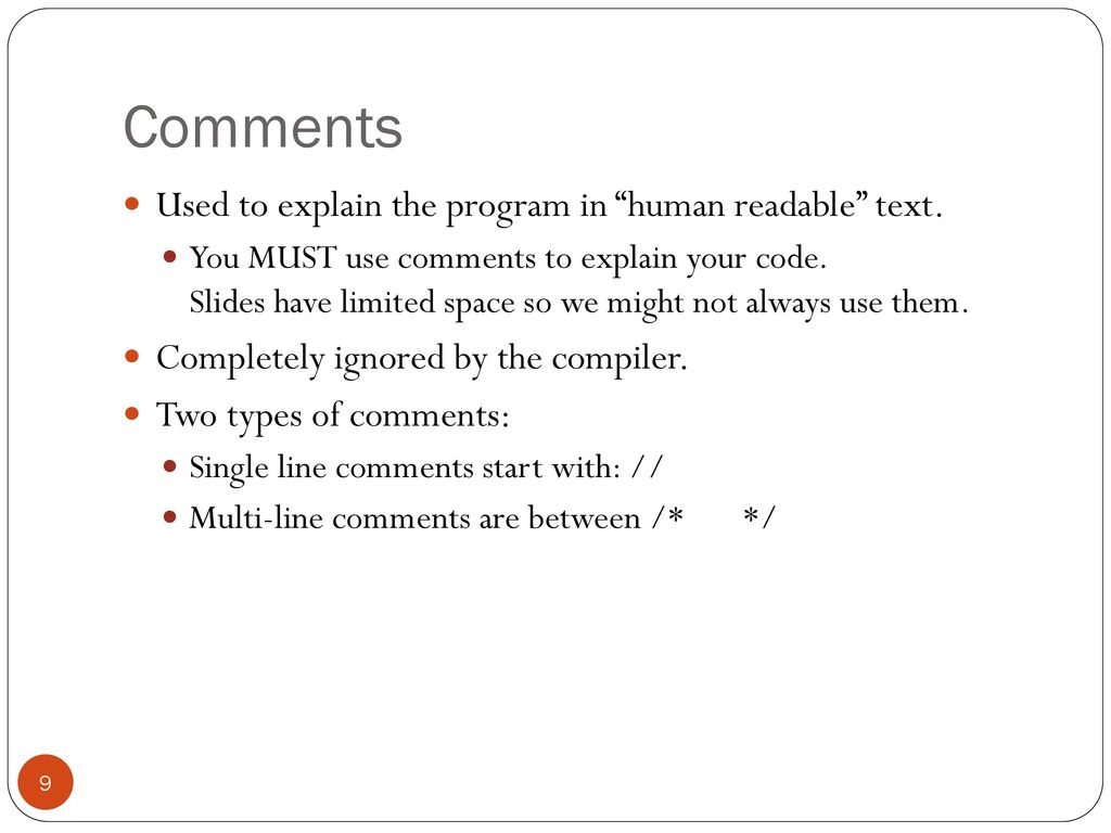 Expressions, Variables, Input & Output, API - ppt download