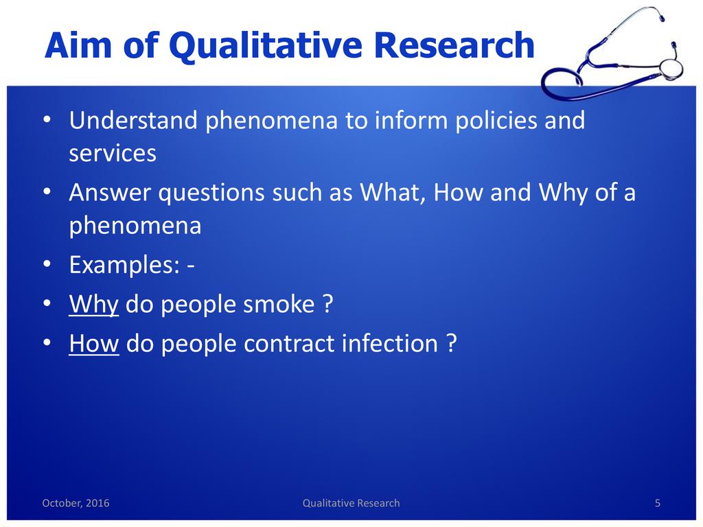 Qualitative research: an overview - ppt download
