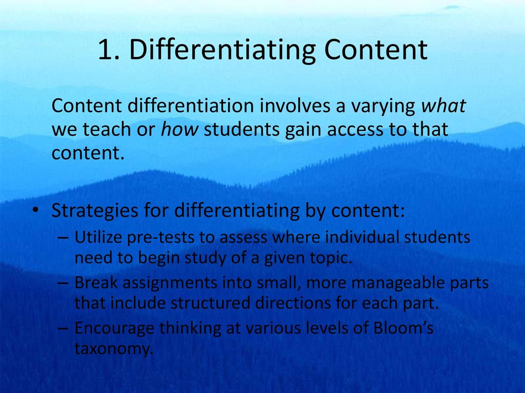 Differentiating Instruction - ppt download