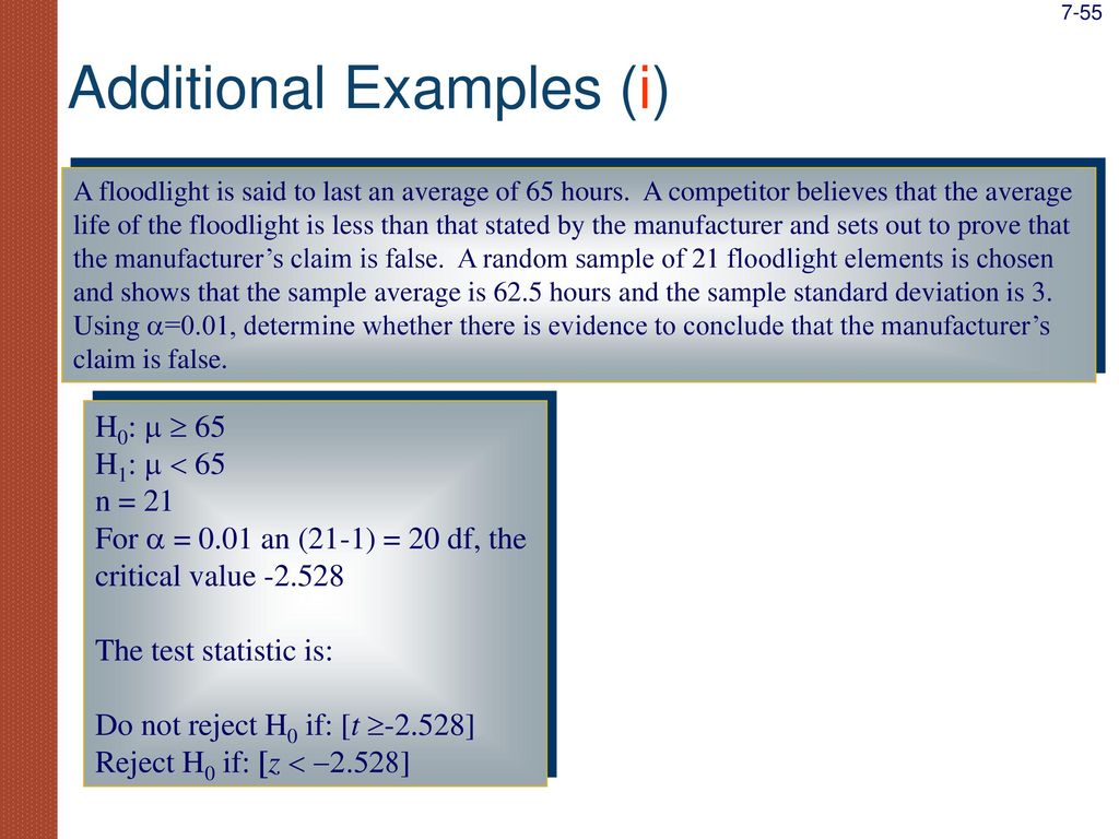 Additional Examples (i)