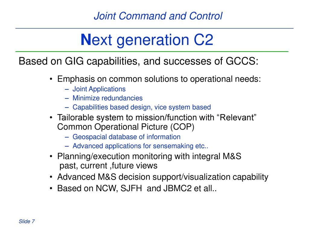Joint command and control ppt download
