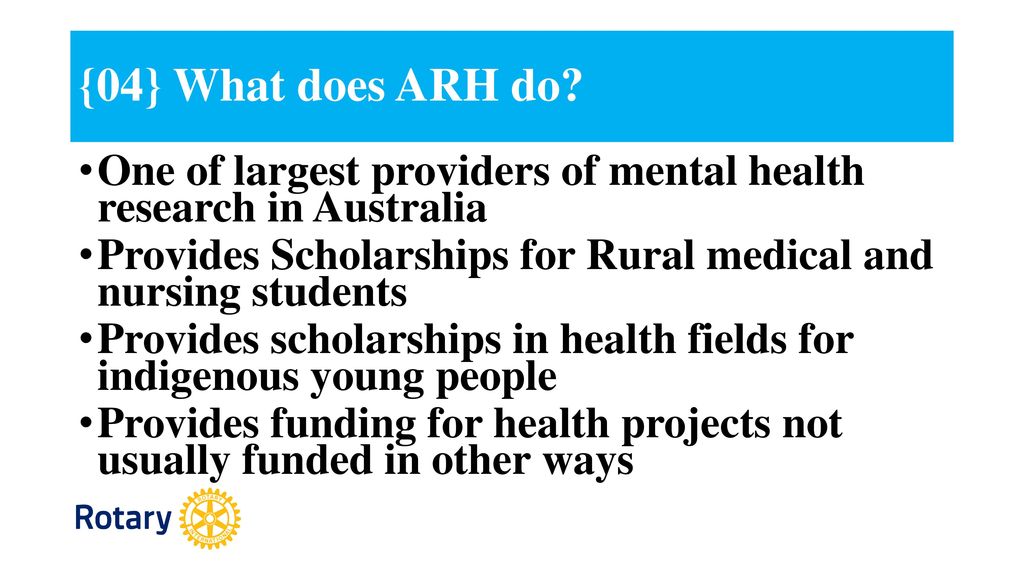 INK 10: Eight things to know about Australian Rotary Health - ppt download