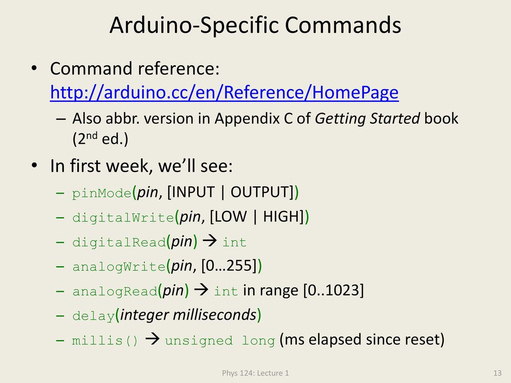 Course Structure Crash Course for Arduino Crash Course in C - ppt download
