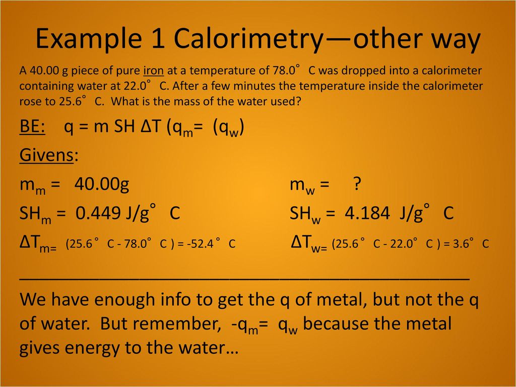 Including Temperature Energy Specific Heat Capacity And Calorimetry Ppt Download