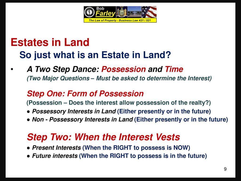 Present Estates And Future Interests Chart