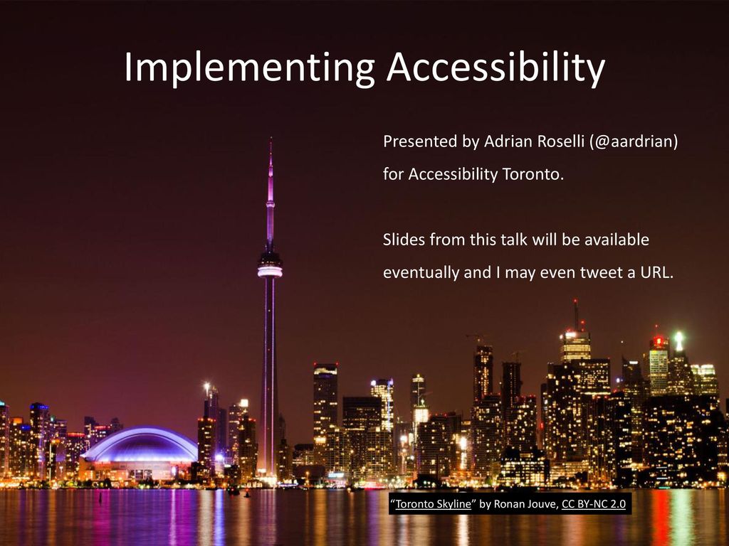 Implementing Accessibility - Ppt Download