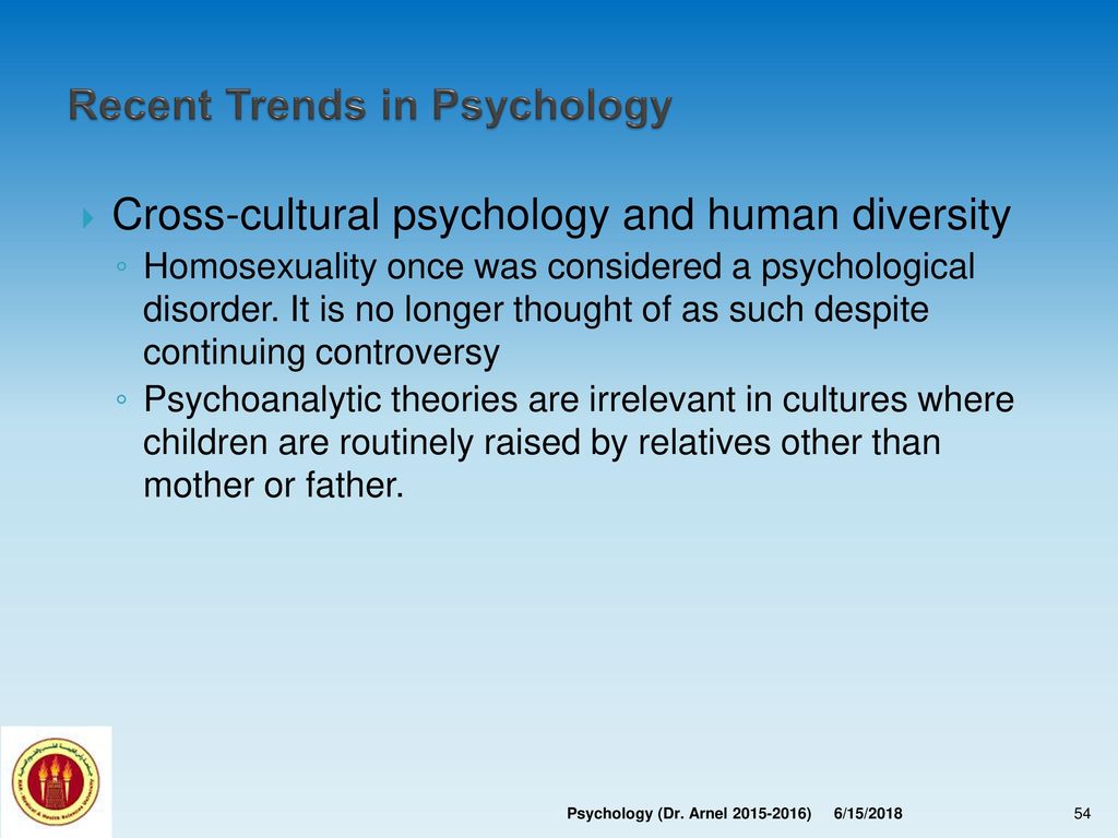 current trends in psychology 2015
