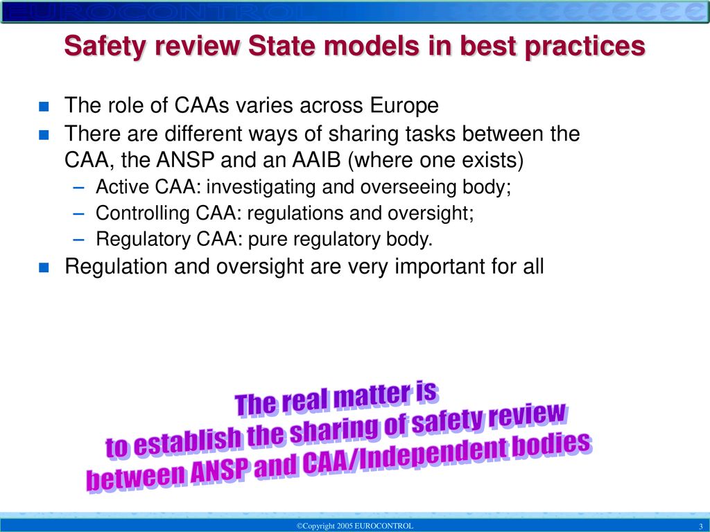 Safety review State models in best practices