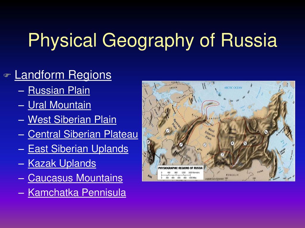 Physical geography. Russian geographical features. Geographical features in Russia. Russia geographical position.