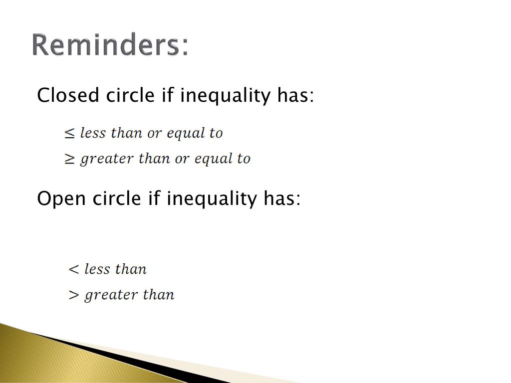 Day 8 inequalities ppt download