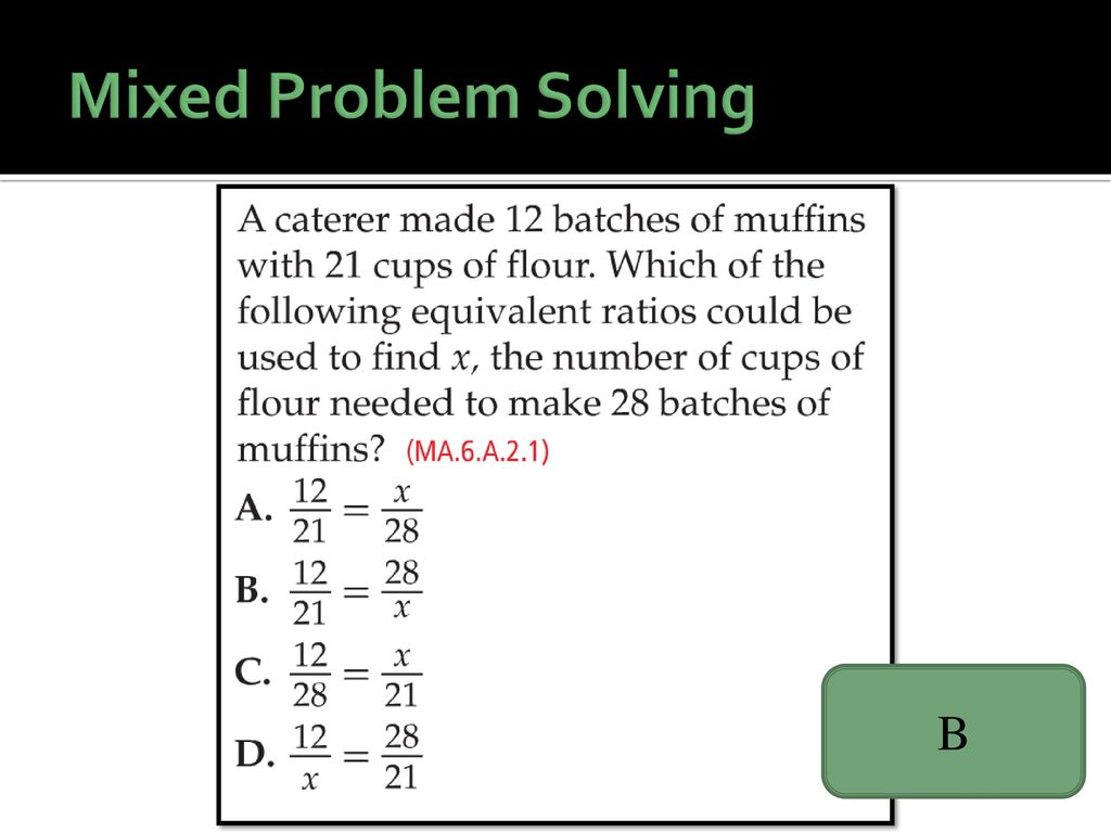 Connect Ratios And Rates To Multiplication And Division - Ppt Download