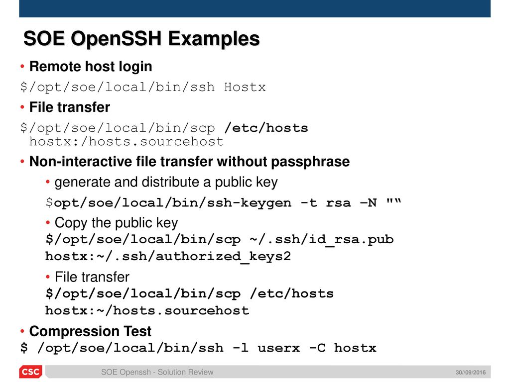 Overview soe openssh v7 1p1 ppt download