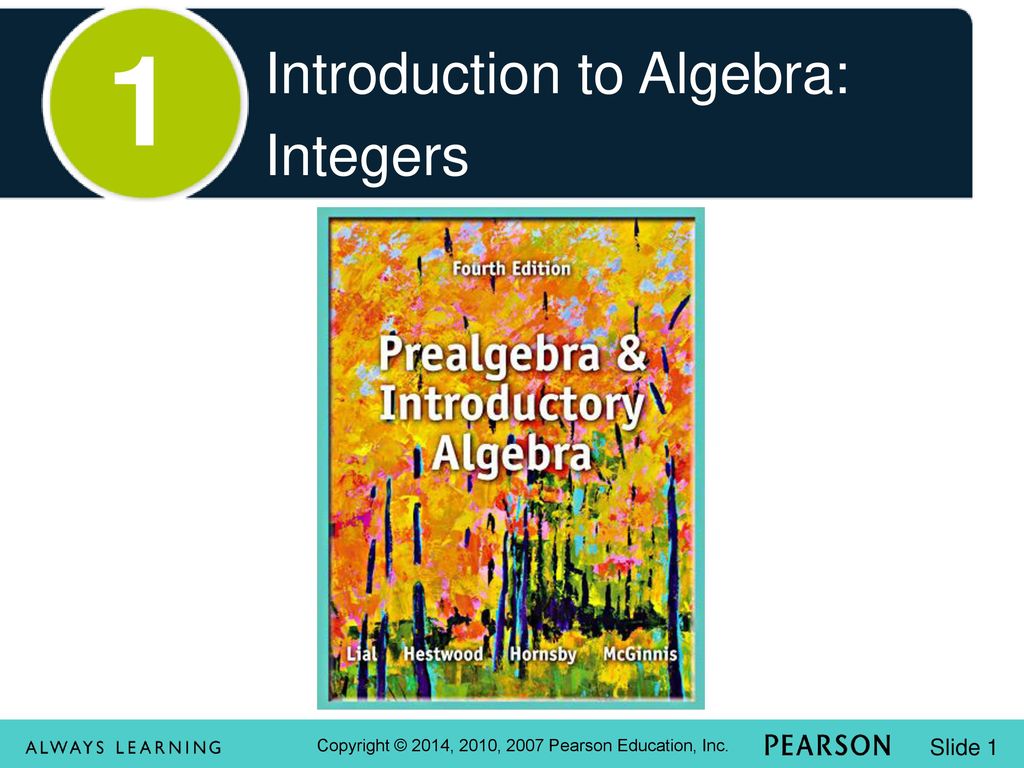 1 Introduction to Algebra: Integers