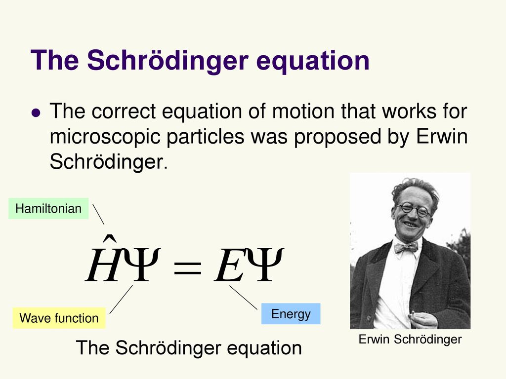 Lecture 3 The Schrödinger equation - ppt download