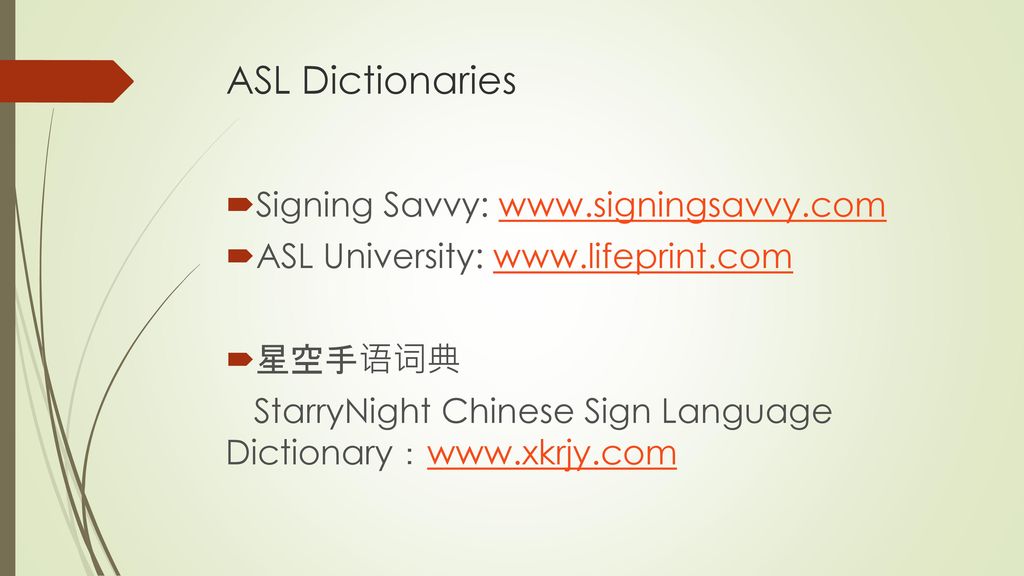 chinese sign language dictionary