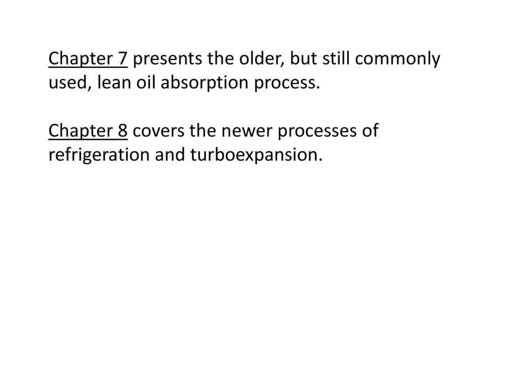 Chapter 7 NGL Recovery LeanOil Absorption ppt download