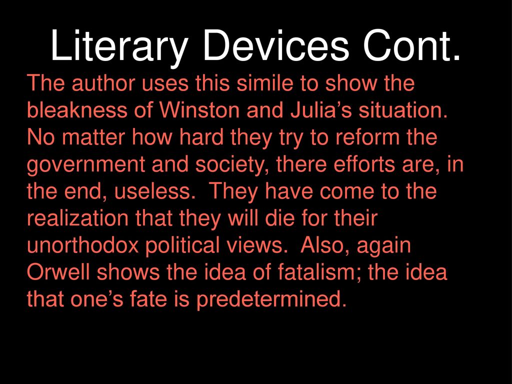 Literary Devices Cont.
