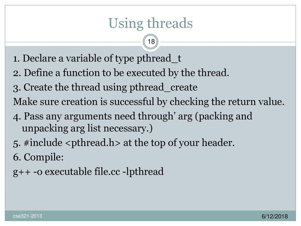 Realizing concurrency using the thread model ppt download