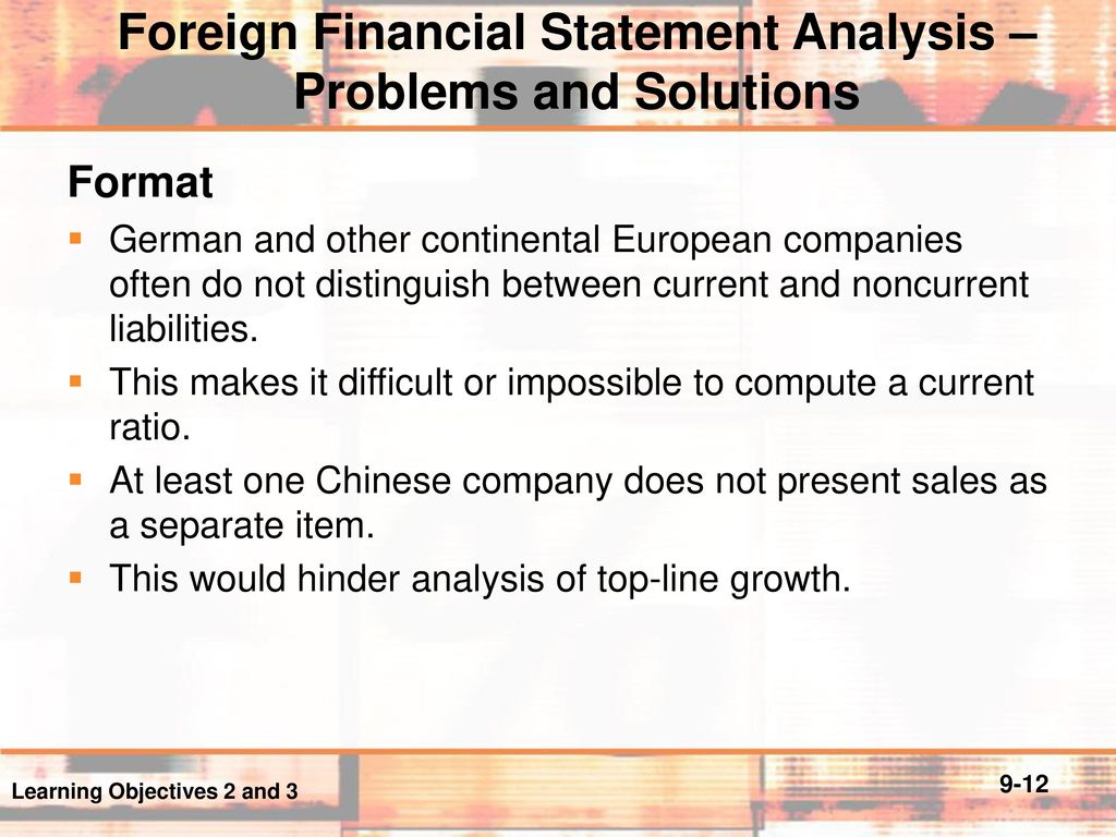 Foreign Financial Statement Analysis – Problems and Solutions