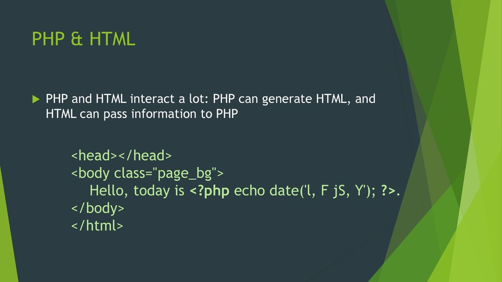 Php with html ppt download