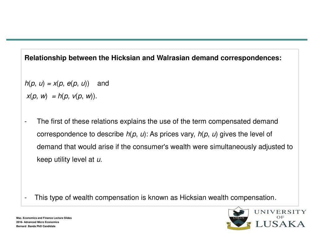 Ecf 510 Advanced Micro Economics Lecture 2 Ppt Download