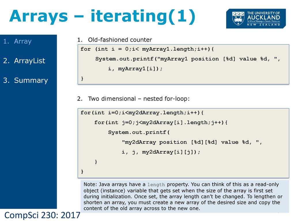 Lecture 5 D&D Chapter 6 Arrays and ArrayLists Date. - ppt download