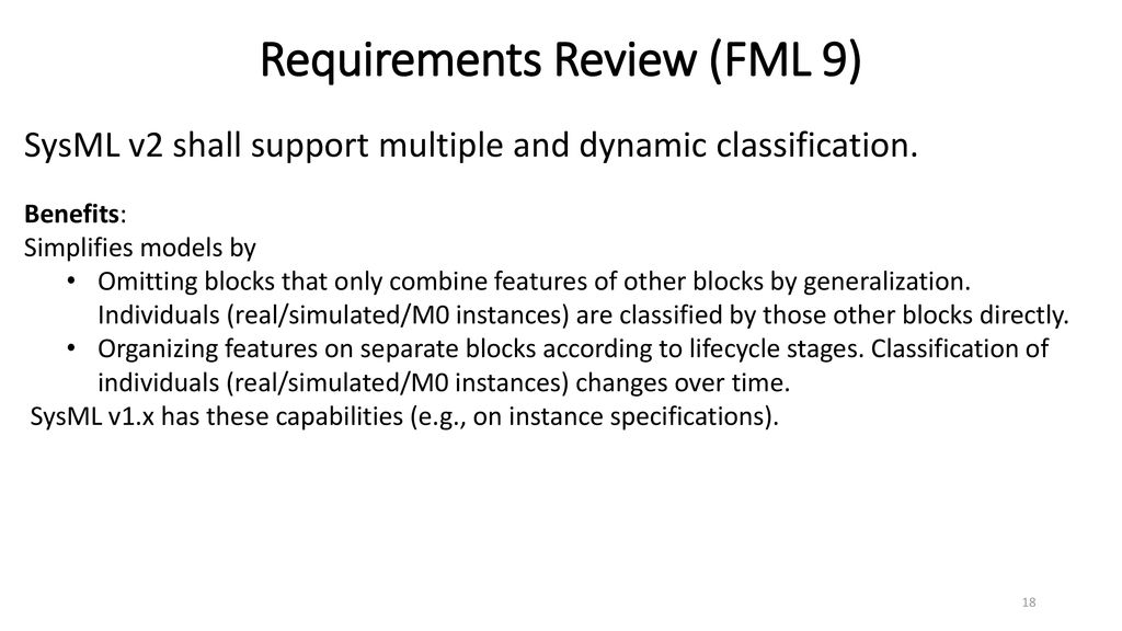 Sysml v2 formalism requirements benefits ppt download