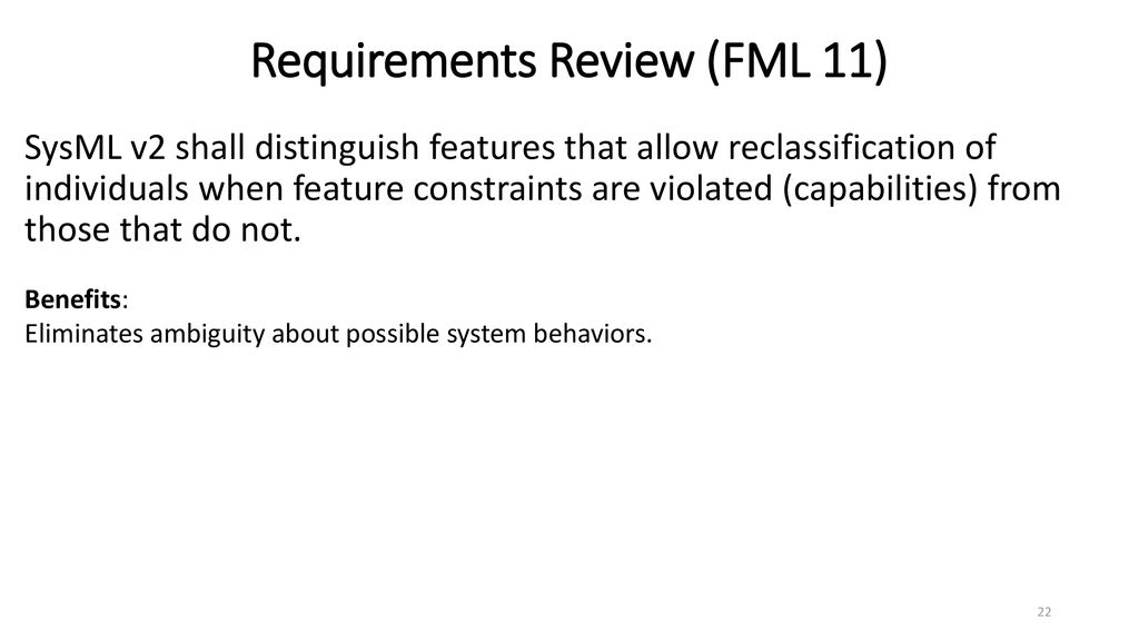 Sysml v2 formalism requirements benefits ppt download