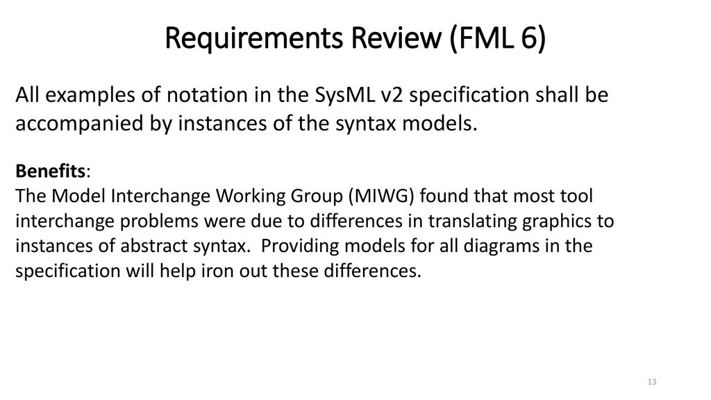 Sysml v2 formalism requirements benefits ppt download
