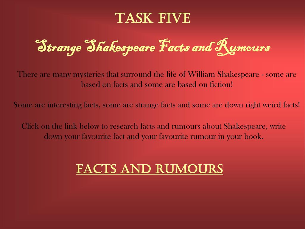 william shakespeare webquest